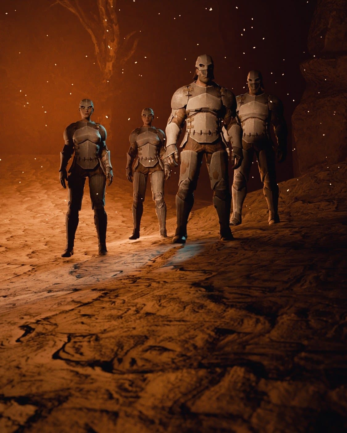 3/4 Man cluster key art