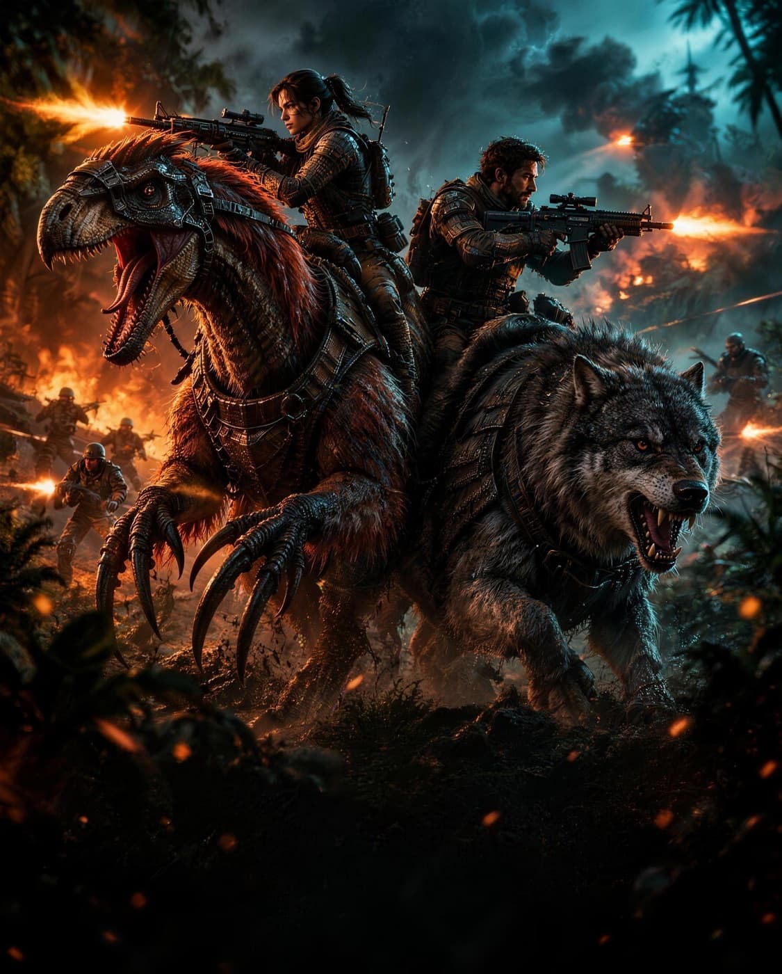 Duo cluster key art